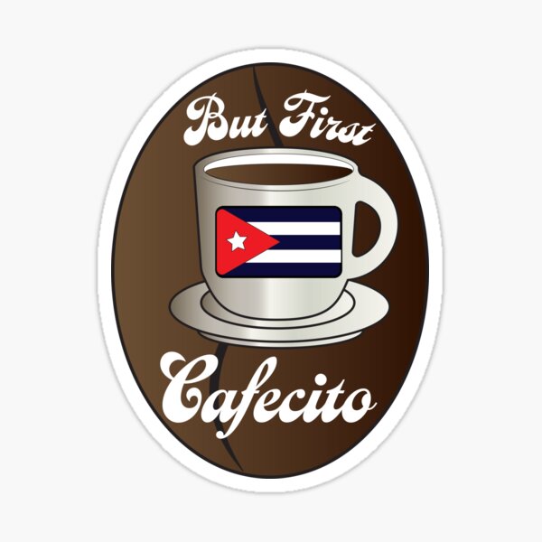 Cuban Coffee Sticker Cafecito Sticker Powered by Pilon Espresso Sticker  Colada Cortadito Cafe Con Leche Made in the USA 