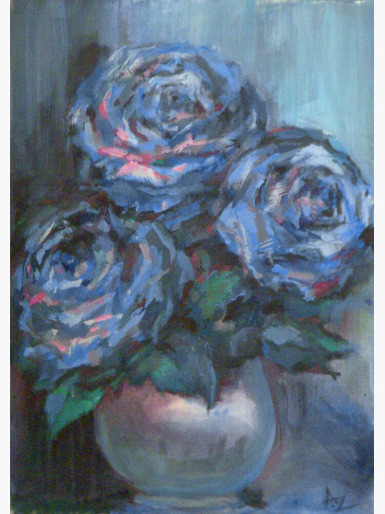 Thumbnail 3 of 3, Sticker, Abstract Roses on Silk designed and sold by Anthropolog.