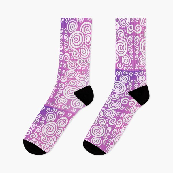 Item preview, Lilac Ombré Doodle Spirals  designed and sold by ArtishbyLisa.