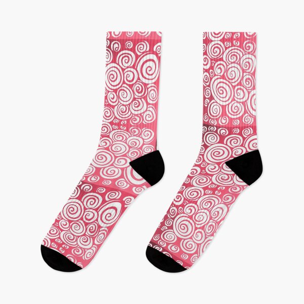 Item preview, Salmon Ombré Doodle Spirals designed and sold by ArtishbyLisa.