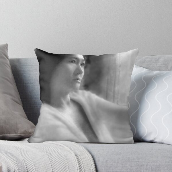 Item preview, Beautiful Woman in the Morning Glow (Black and White) designed and sold by ThomMorris.