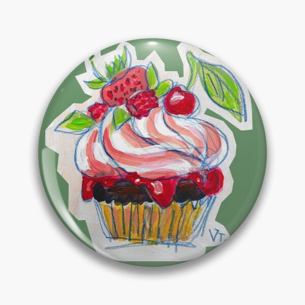 Item preview, Sweet cute funny cupcake dessert for friend, girlfriend, kid, baby. Best gift at birthday party or celebration. designed and sold by RukkiZukkiArt.