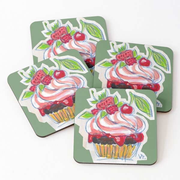 Item preview, Sweet cute funny cupcake dessert for friend, girlfriend, kid, baby. Best gift at birthday party or celebration. designed and sold by RukkiZukkiArt.