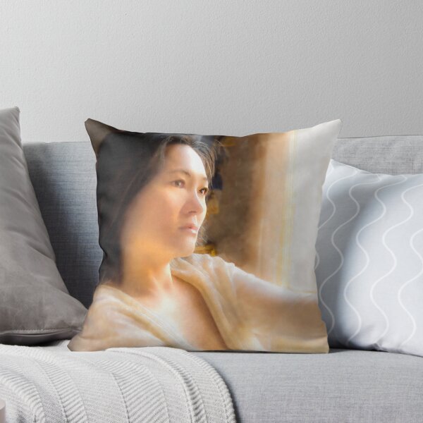 Item preview, Portrait of a Beautiful Woman in the Glow of the Morning designed and sold by ThomMorris.