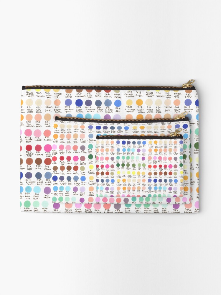 Alternate view of Stephs Marker Swatches! Zipper Pouch
