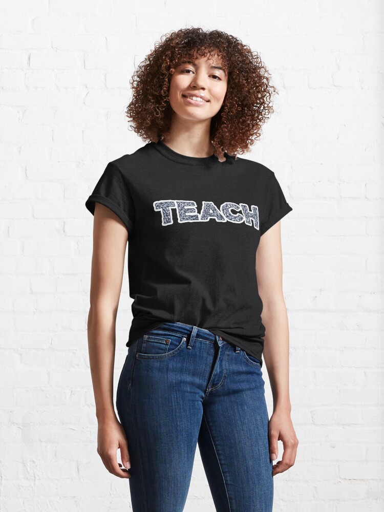 Alternate view of Teach - Learning Unlimited Cloud Classic T-Shirt