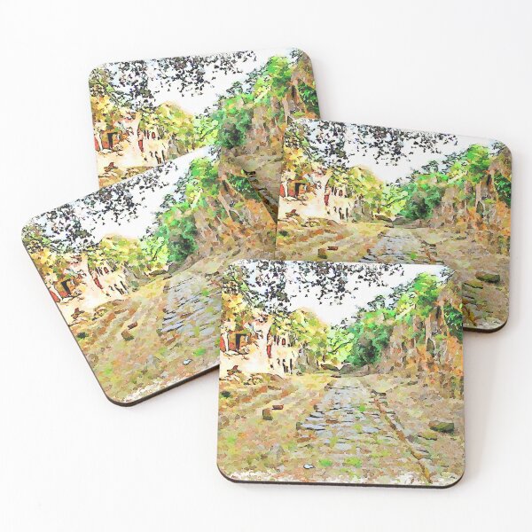 Item preview, Roman road with tuff cliff and Etruscan tombs designed and sold by Giuseppe Cocco.