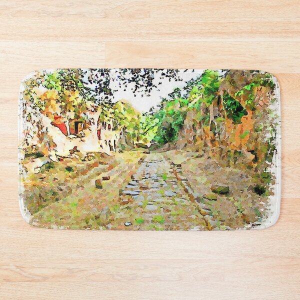 Item preview, Roman road with tuff cliff and Etruscan tombs designed and sold by Giuseppe Cocco.