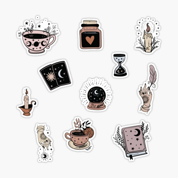 Witch Stuff Sticker Pack, Witch Pack, Witchy Woman, Just Like Magic,  Sorceress Tools, Pastel Witch Aesthetic | Art Board Print