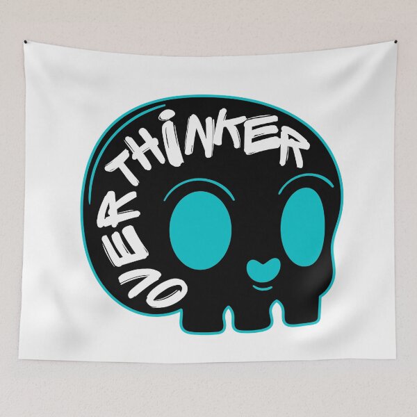 Item preview, Overthinker Skull designed and sold by meicha.