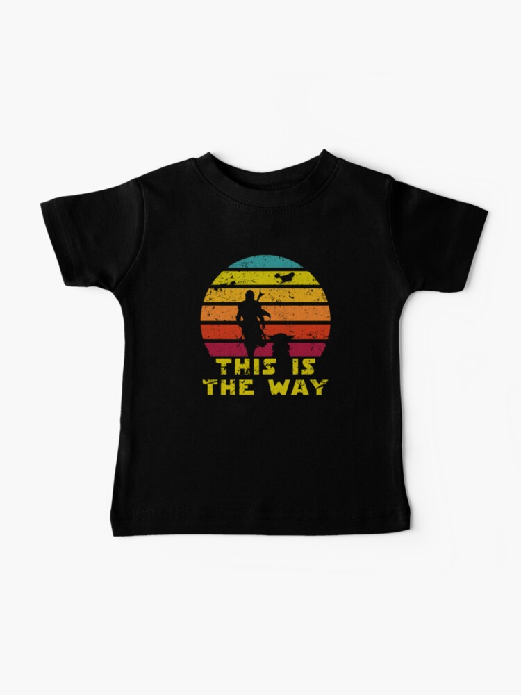 Thumbnail 1 of 2, Baby T-Shirt, This is The Way Reto of Mando and Baby Sunrise Vintage designed and sold by stalafit.