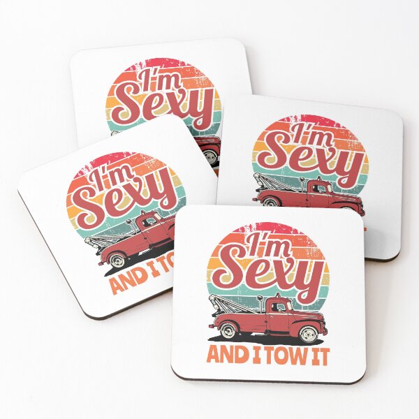 Item preview, Vintage Sunset Tow Truck Operator Pun designed and sold by Maria Garcia.