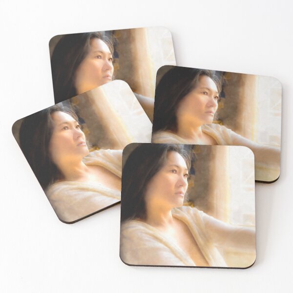 Item preview, Portrait of a Beautiful Woman in the Glow of the Morning designed and sold by ThomMorris.