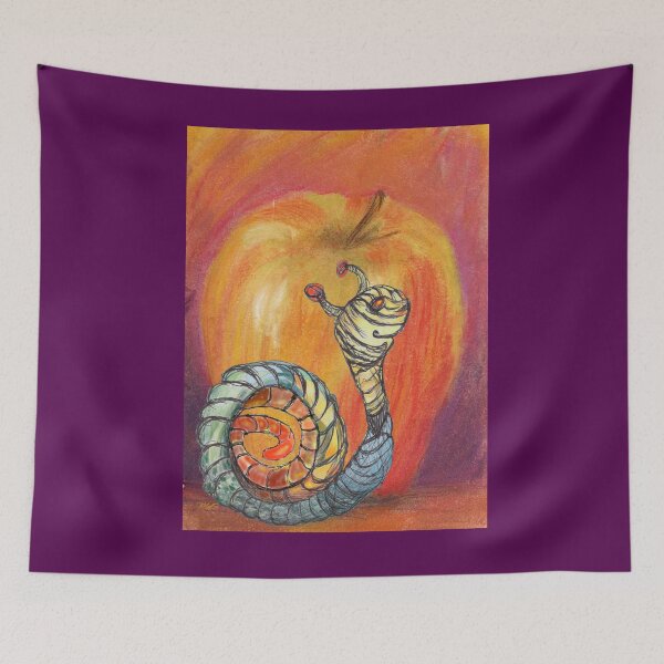 Item preview, Worm and Apple designed and sold by michaelasamples.