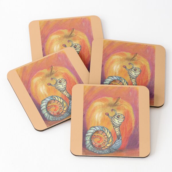 Item preview, Worm and Apple designed and sold by michaelasamples.