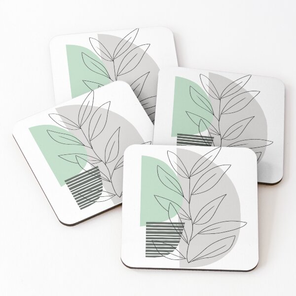 Item preview, Copy of geometry color block with botanical line designed and sold by favething.