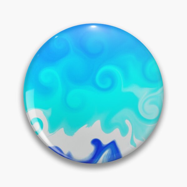 Item preview, Abstract Artwork - Chill Spiral Waves - Cool Blue and Cyan designed and sold by Cosmic-Ferret.