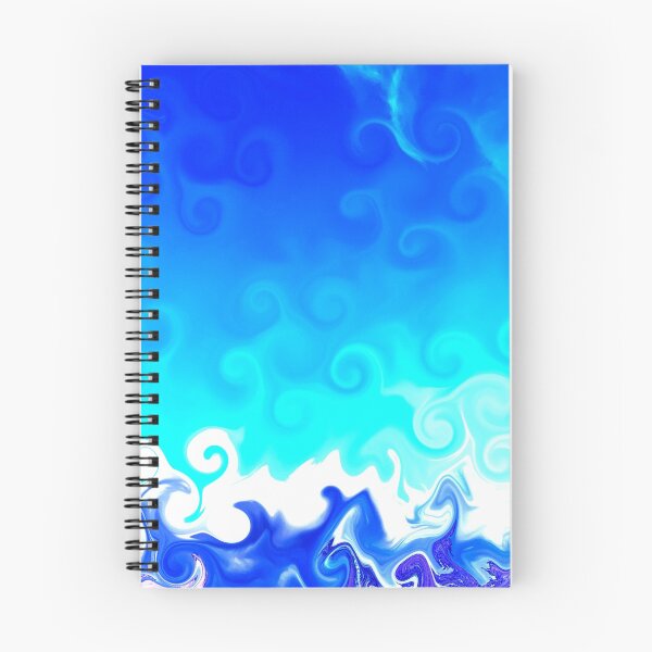 Item preview, Abstract Artwork - Chill Spiral Waves - Cool Blue and Cyan designed and sold by Cosmic-Ferret.