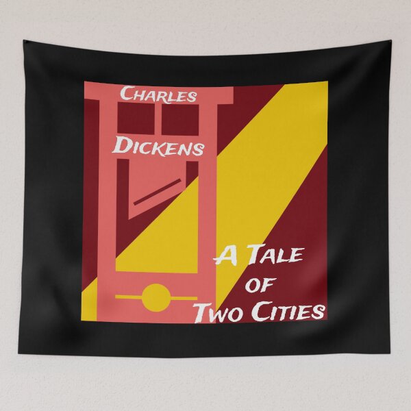 Aperçu de l'œuvre A Tale of Two Cities par Charles Dickens couverture de style années 1960 créée et vendue par ICheckmateThee.