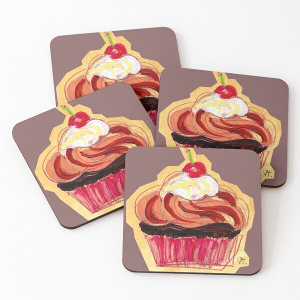 Item preview, Sweet cute funny cupcake dessert for friend, girlfriend, kid, baby. Best gift at birthday party or celebration. designed and sold by RukkiZukkiArt.