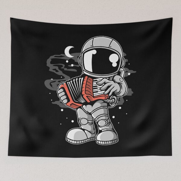 Item preview, Astronaut Accordion - Funny Outer Space Lovers designed and sold by Desteroids.