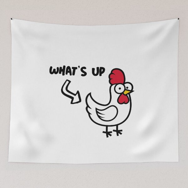 Item preview, What's Up Chicken Butt Design designed and sold by unlockfantasy.