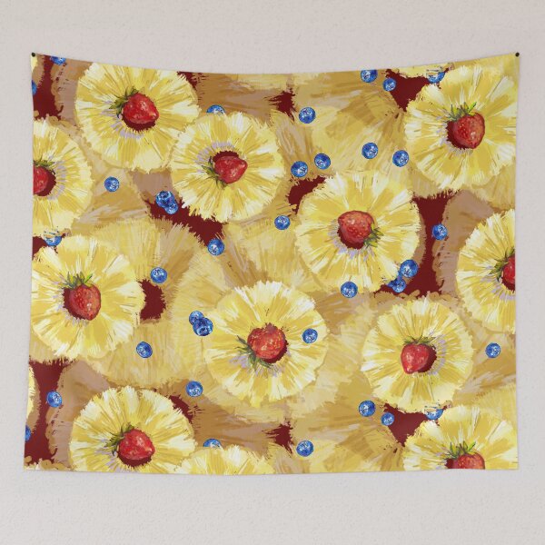 Item preview, Pineapples n Berries | Chocolate Brown designed and sold by L Diane Johnson.