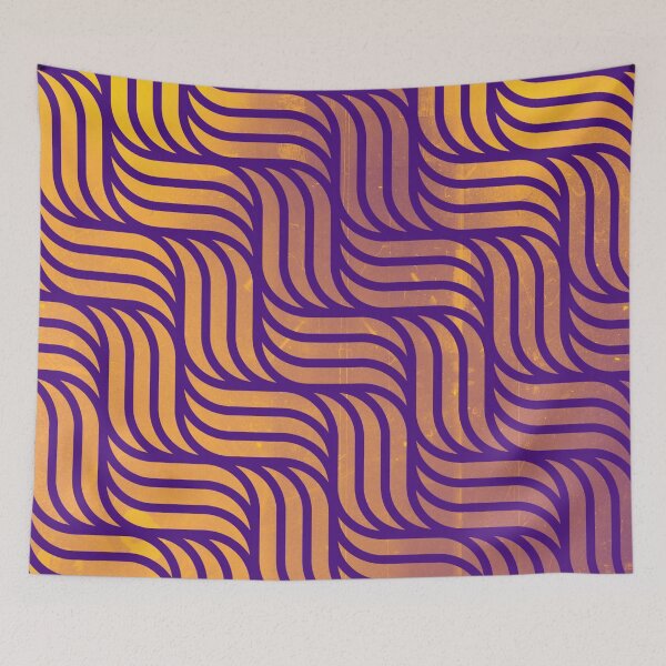 Item preview, Gold And Purple Interweave Waves designed and sold by Designs By YL.