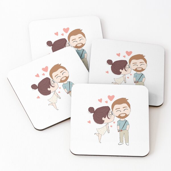 Item preview, Cute couple drawing designed and sold by alagdesigns.