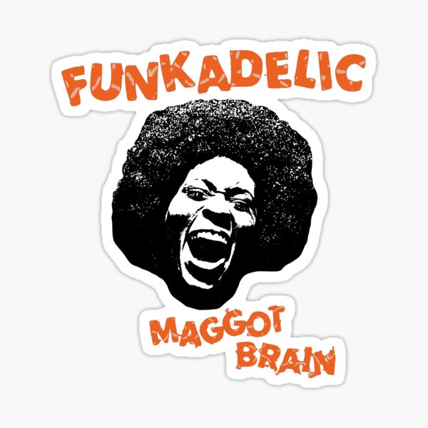 Cerebro de gusano funkadelic Pegatina