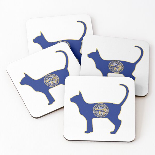 Item preview, State of Nebraska Flag for Cat Lovers designed and sold by Gsallicat.