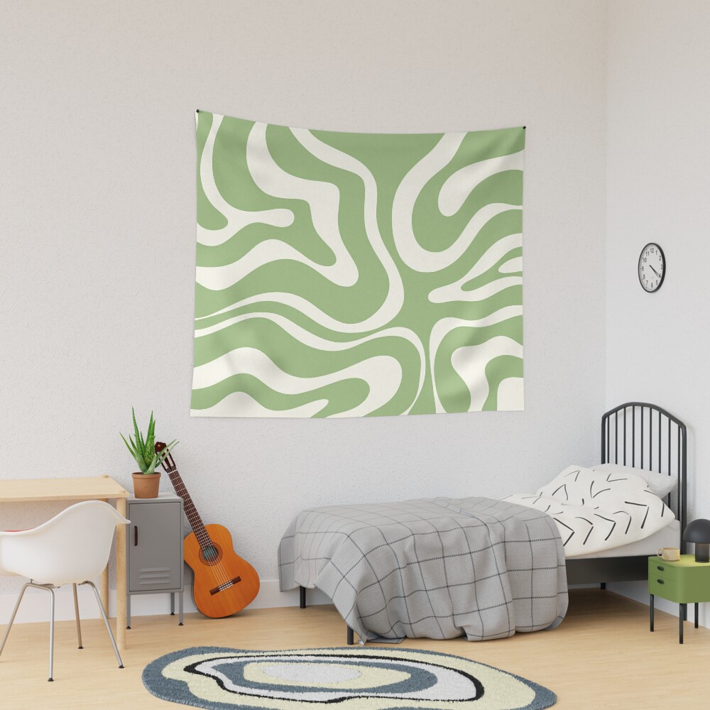 Green tapestry discount