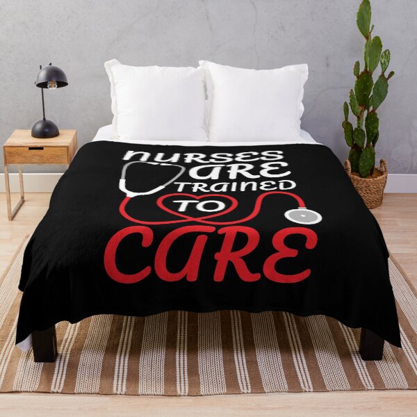 Item preview, Nurses Are Trained To Care, Nursing Graduate Heart designed and sold by Maria Garcia.