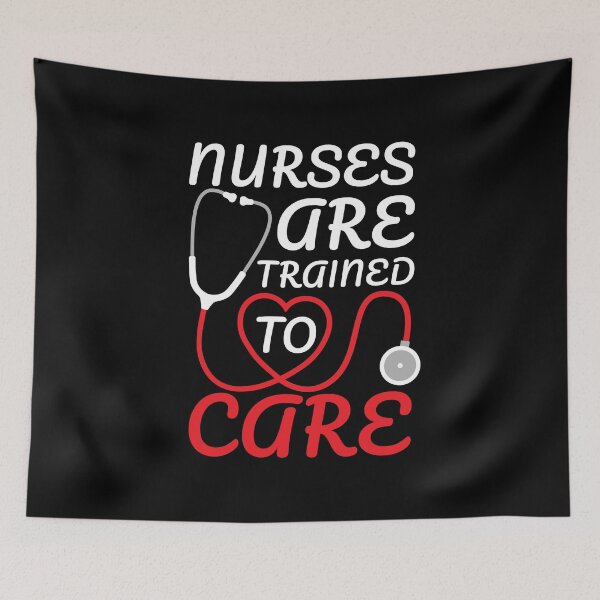 Item preview, Nurses Are Trained To Care, Nursing Graduate Heart designed and sold by Maria Garcia.