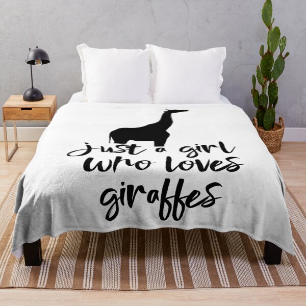 Item preview, Just A Girl Who Loves Giraffes designed and sold by Bendthetrend.