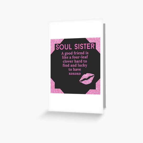 Soul Sister Definition Best Friend Birthday Card, Best Friend Card