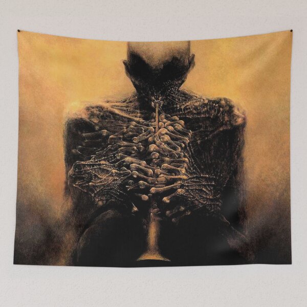 Item preview, Untitled (Musician), by Zdzisław Beksiński designed and sold by JustContemplate.
