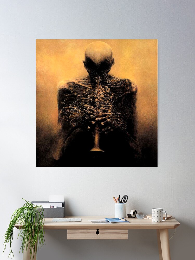 Untitled (Musician), by Zdzisław Beksiński