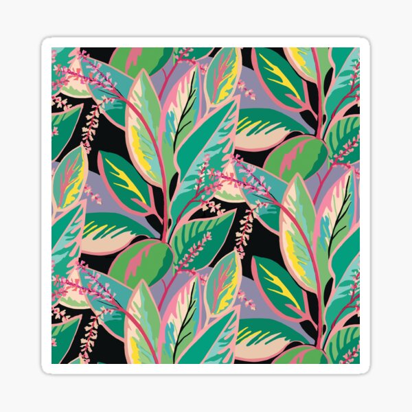 Tropical Ti Leaf Bloom Sticker