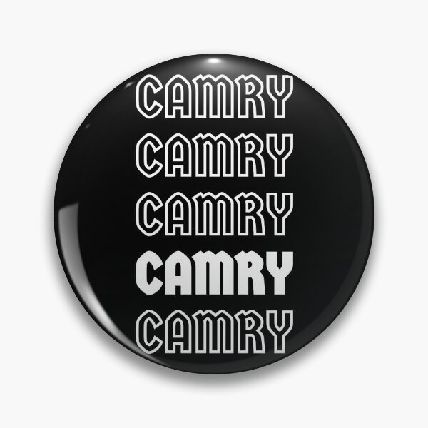 Item preview, Toyota Camry text design repeat black and white designed and sold by Jdm-Knights.