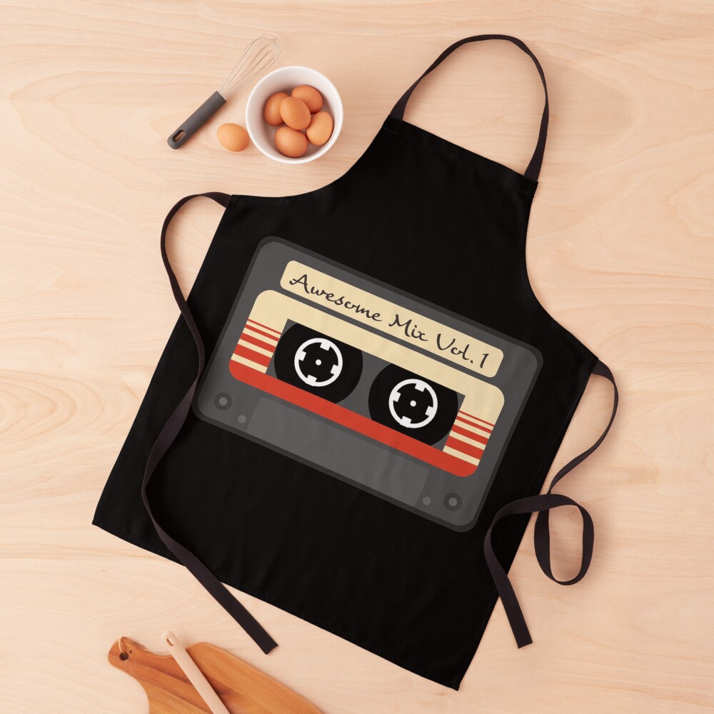 Awesome Mix Vol. 1 Cassette Tape Apron