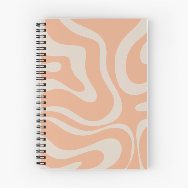 Item preview, Modern Retro Liquid Swirl Abstract Pattern in Apricot Peach designed and sold by kierkegaard.
