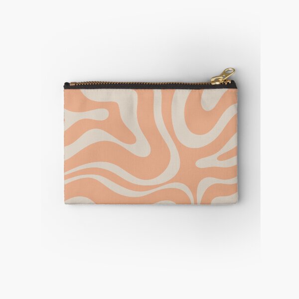 Item preview, Modern Retro Liquid Swirl Abstract Pattern in Apricot Peach designed and sold by kierkegaard.
