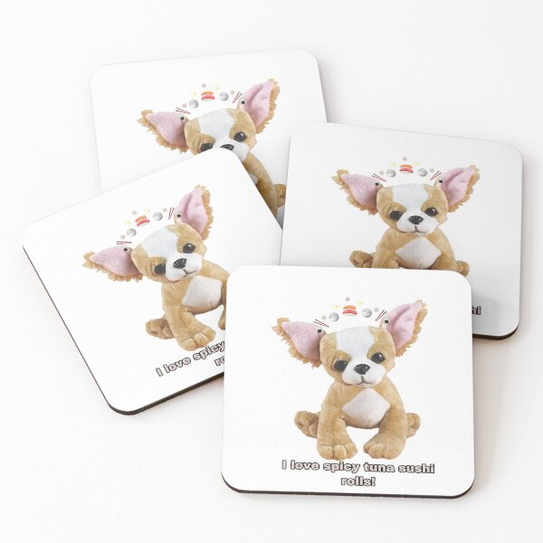Artikelvorschau, Webkinz Chihuahua Ich liebe würziges Thunfisch-Sushi-Mem entworfen und verkauft von dyslsexyia.