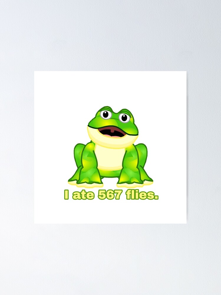 Webkinz frog i ate 567 flies meme