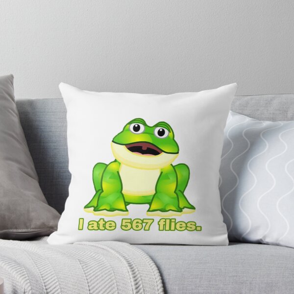 Aperçu de l'œuvre Webkinz grenouille j'ai mangé 567 mouches meme créée et vendue par dyslsexyia.