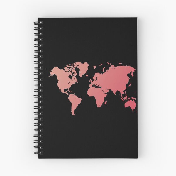 Item preview, Pink World Map: Travel Themed, Ombre, Faded Earth designed and sold by Celosia Liv.