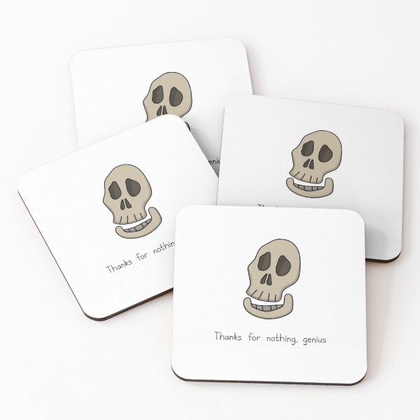 Item preview, Kill Me Now Skull - Thanks For Nothing, Genius designed and sold by SeanDontGetFish.
