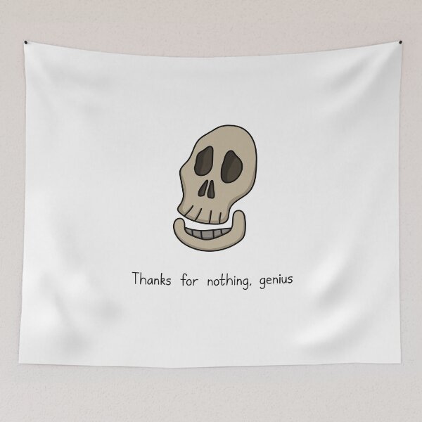 Item preview, Kill Me Now Skull - Thanks For Nothing, Genius designed and sold by SeanDontGetFish.