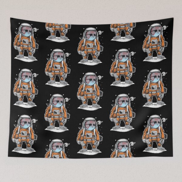 Item preview, Easily Distracted By Space - Cat Astronaut - Orange designed and sold by crazycollective.